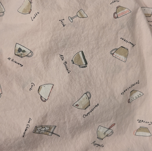 J. Crew Coffee Cafe Pajama Pants XL - Picture 3 of 3